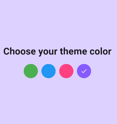 Personalization settings